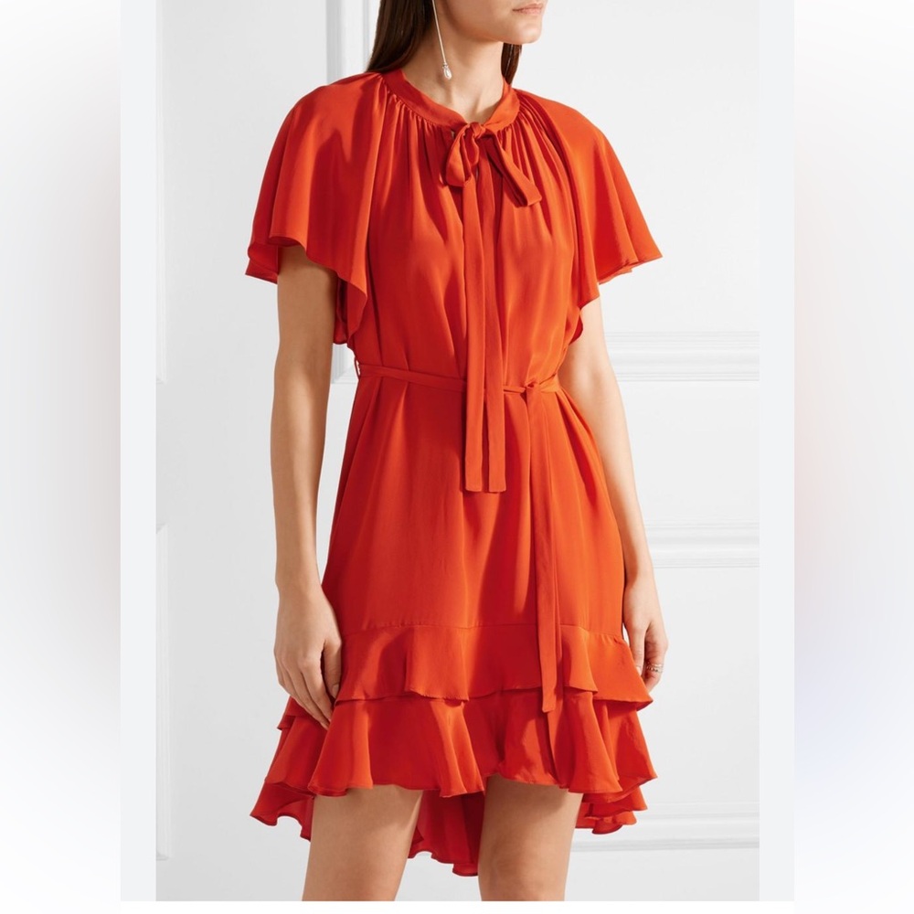 Zimmerman Silk Ruffle Dress